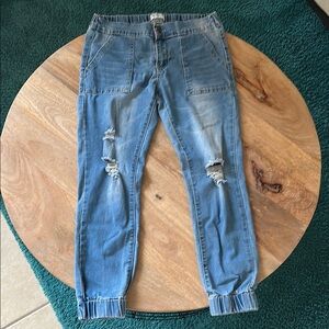 GOGO Light Blue Distressed Jeggings